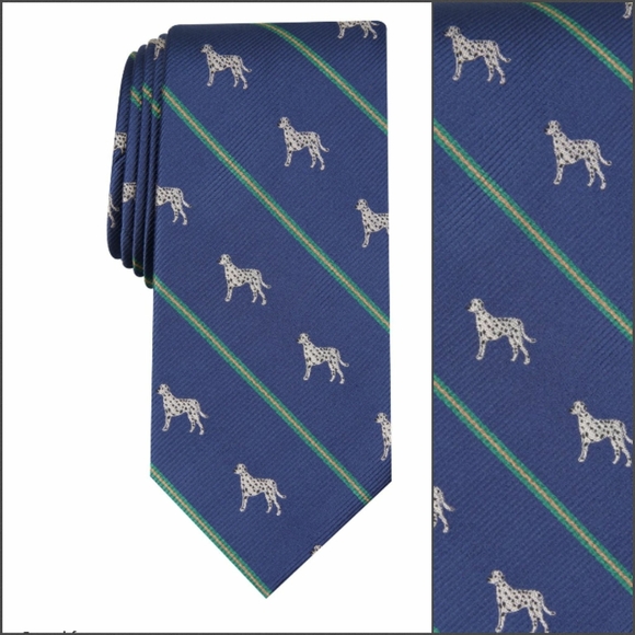Men's Dalmatian Stripe Tie - Picture 5 of 5